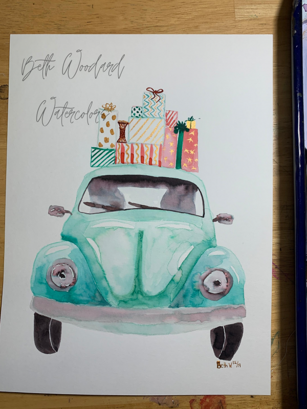 generous bug Watercolor
