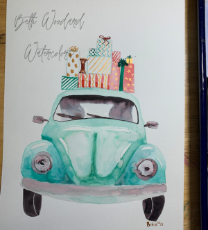 generous bug Watercolor