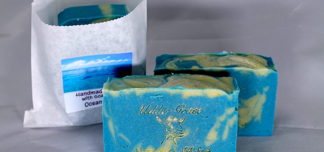 Handmade soap with goat milk- ocean mist