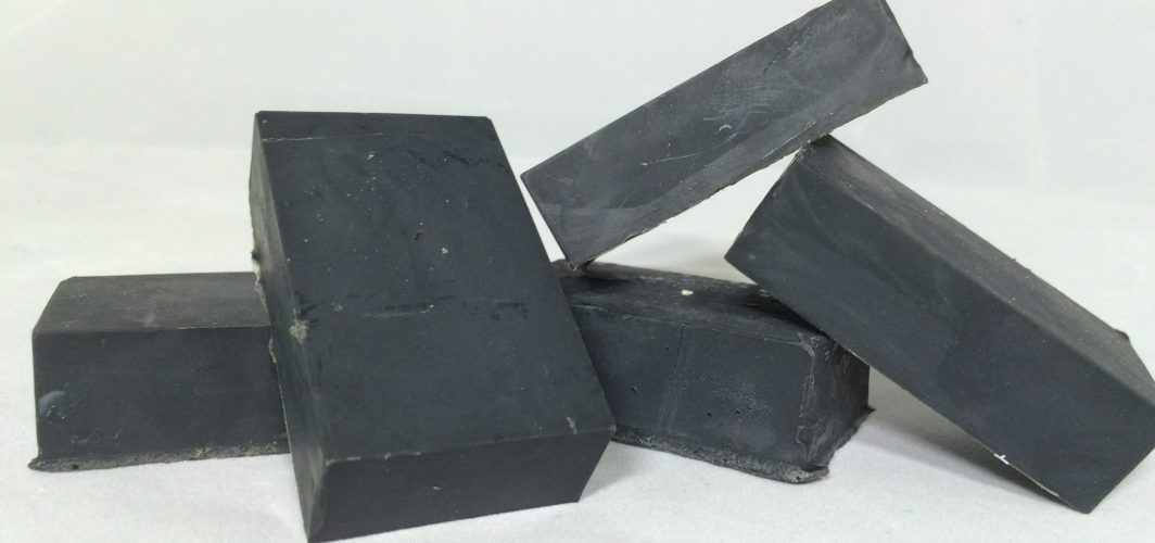 facial soap with tea tree, activated charcoal, and neem
