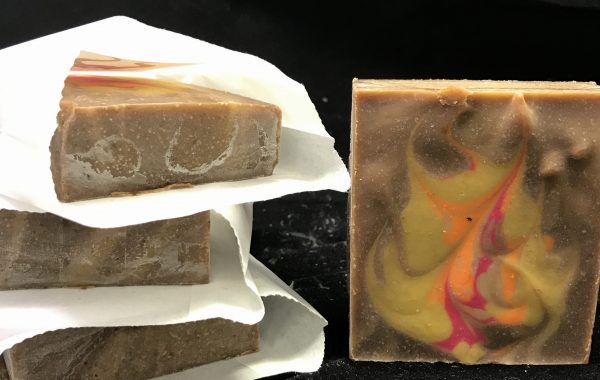 maleficent themed soap with goat milk