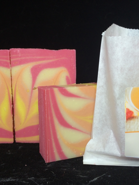 grapefruit bellini soap with goat milk