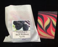 Black Raspberry vanilla goat milk soap