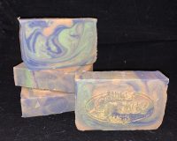 blueberry thyme goat milk soap