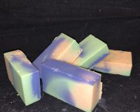 blueberry thyme trial size goat milk soap