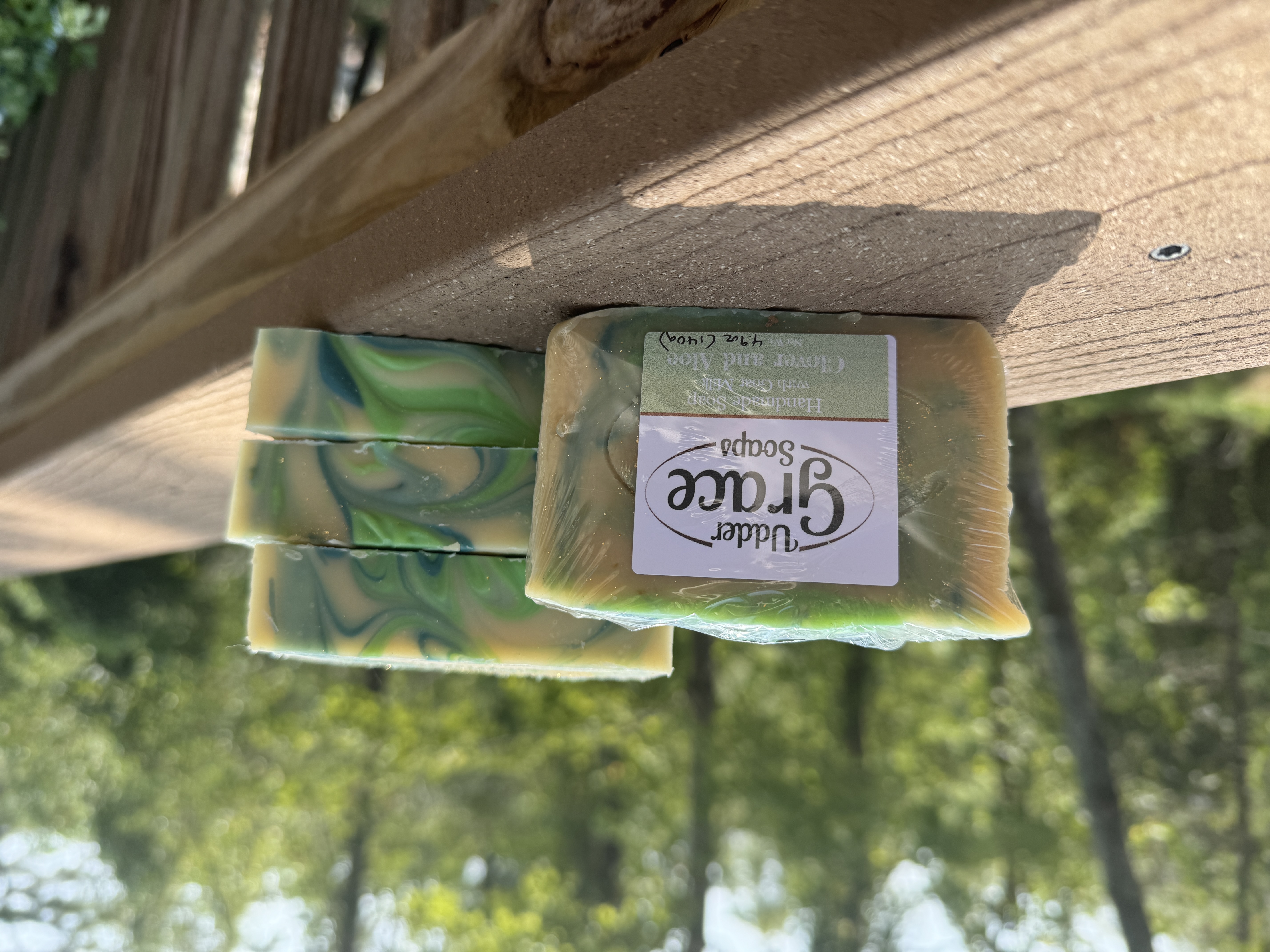 clover and aloe goat milk soap